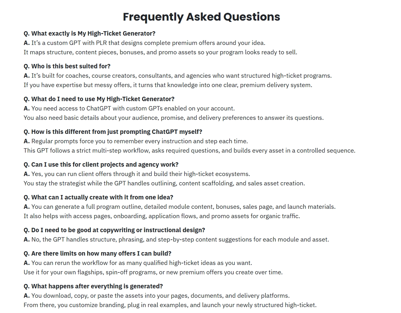 My High-Ticket Generator Review