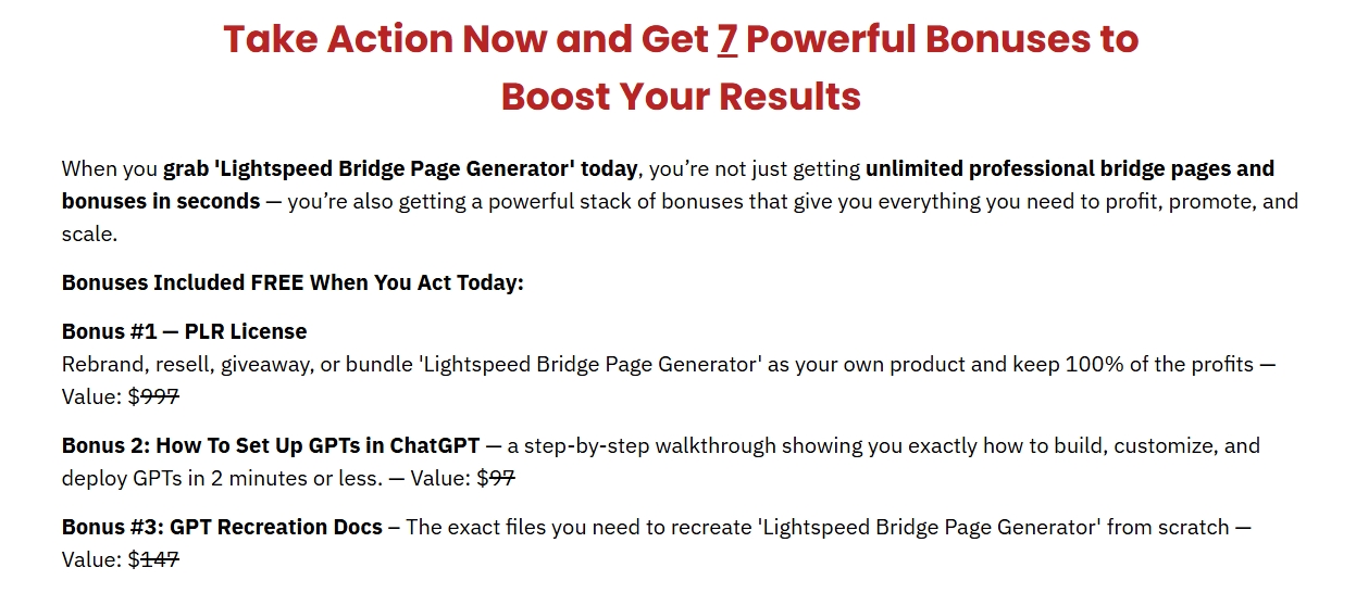 Lightspeed Bridge Page Generator Review