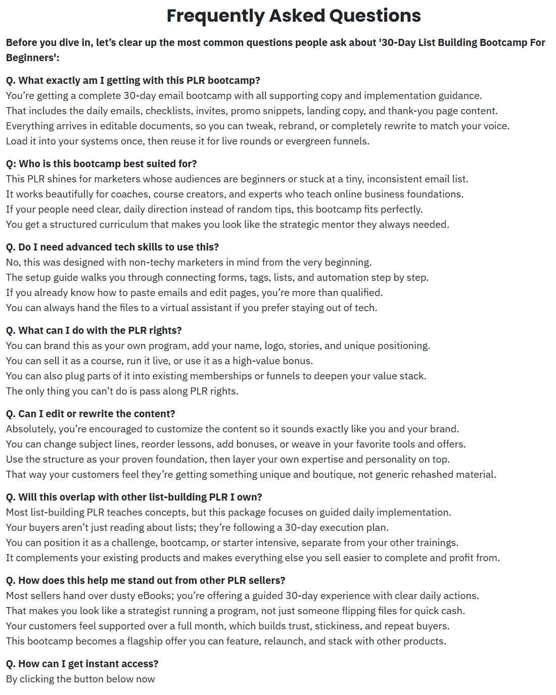 30-Day List Building Bootcamp For Beginners Review